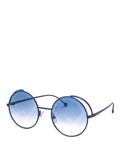 Fendi Women's  Blue Metal Sunglasses
