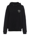 GIVENCHY HEART AND LOGO EMBROIDERY HOODIE