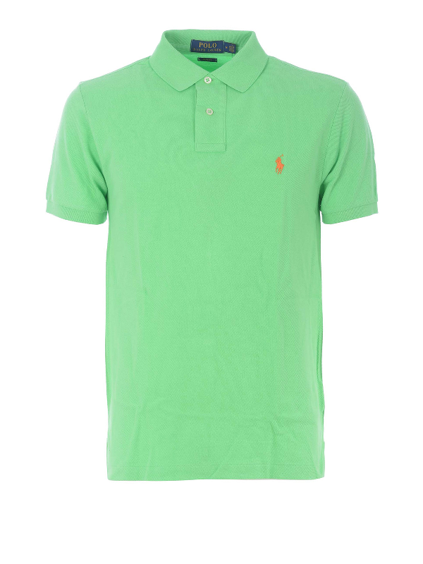 light green polo shirt