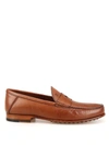 TOD'S SHADED LEATHER LOAFERS