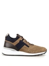 TOD'S NUBUCK AND TECHNICAL FABRIC SOCK trainers