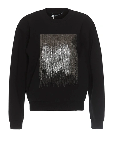 Givenchy Sequin And Crystal Embellished Sweatshirt In Black