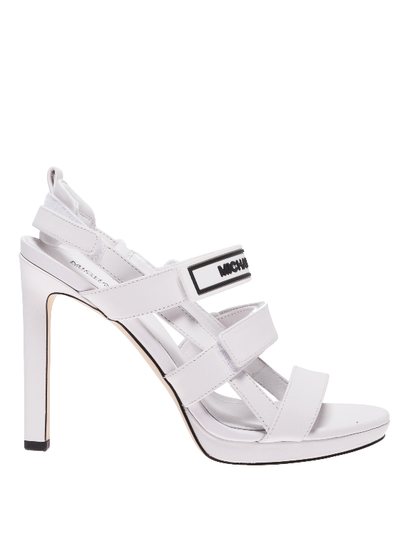 michael kors white shoes heels