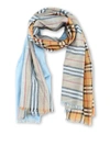 BURBERRY VINTAGE AND CHECK WOOL AND SILK BLEND SCARF
