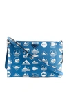 PRADA WHALE PRINT SAFFIANO CLUTCH