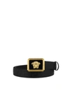 VERSACE MEDUSA BUCKLE FABRIC BELT