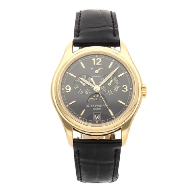 Pre-owned Patek Philippe Complications Annual Calendar "tiffany & Co." 5146j-010 In Yellow Gold
