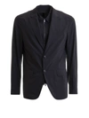 EMPORIO ARMANI DARK BLUE NYLON BLAZER JACKET