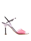 PRADA PVC BAND SLINGBACK SANDALS