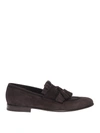 BARRETT FRINGED AND TASSELLED SUEDE LOAFERS