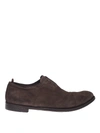 OFFICINE CREATIVE BROWN SUEDE OXFORD SHOES