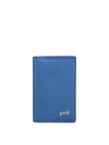 TOD'S DOUBLE T MID BLUE VERTICAL CARD CASE