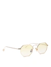 EYEPETIZER CLAIRE GOLD-TONE METAL SUNGLASSES