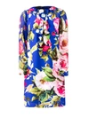 BLUGIRL RUCHED FLORAL PRINT DRESS