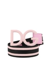 Dolce & Gabbana Dg Logo Belt In Pink