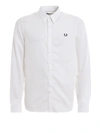 FRED PERRY LOGO EMBROIDERY PIQUE COTTON SHIRT