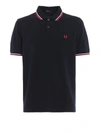 Fred Perry Slim Fit Twin Tipped Polo Shirt In Navy-blue In Dark Blue