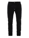 PHILIPP PLEIN BLACK COTTON DENIM JEANS