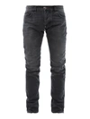 PHILIPP PLEIN DARK GREY COTTON DENIM JEANS