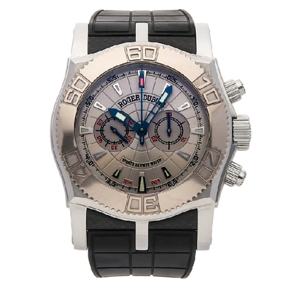 Pre-owned Roger Dubuis Easy Diver Se46 56 9/0 In Stainless Steel
