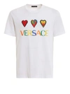 VERSACE LOVE VERSACE EMBROIDERY WHITE T-SHIRT