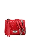 JIMMY CHOO HELIA RED STAR MATELASSE NAPPA SHOULDER BAG