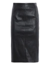 PRADA STRETCH NAPPA PENCIL SKIRT