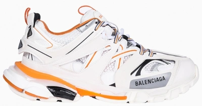 Pre-owned Balenciaga Track White Orange (women's) In White/orange