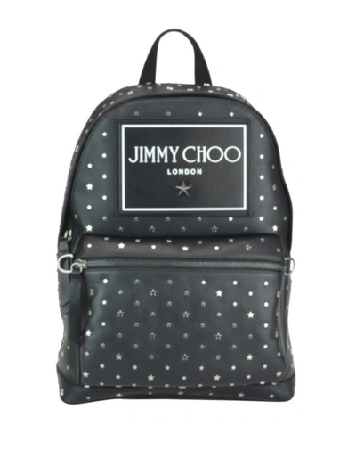 Jimmy Choo Wilmer Star Studded Backpack In Grey