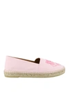 Kenzo Logo Tiger Espadrilles In Light Pink