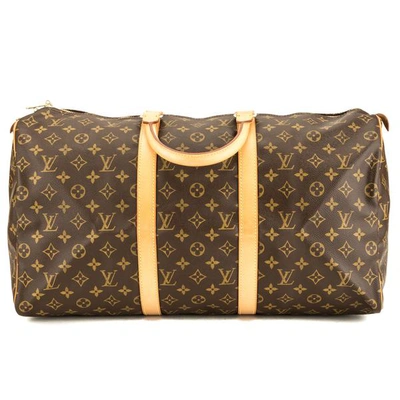 Pre-owned Louis Vuitton Keepall Monogram (without Accessories) 50 Brown