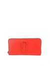 MARC JACOBS SNAPSHOT DTM STANDARD CONTINENTAL RED WALLET