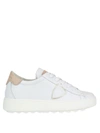 PHILIPPE MODEL MADELEINE WHITE LEATHER SNEAKERS
