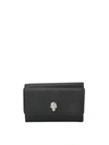 ALEXANDER MCQUEEN SKULL HAMMERED LEATHER WALLET