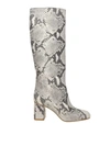 Red Valentino Snakeskin-effect Rock Color Leather Boots In Animal Print