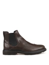 HOGAN H393 BROWN LEATHER BEATLE BOOTS