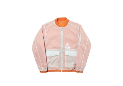 Pre-owned Palace Reversible Overlay Bomber Orange