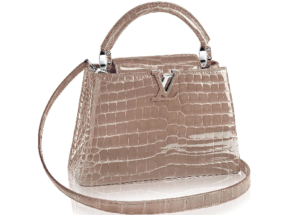 Louis Vuitton Taupe Leather Since 1854 Capucines BB