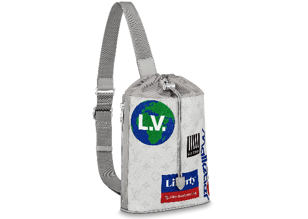 Pre-Owned Louis Vuitton Chalk Sling Bag Monogram Logo Story White | ModeSens