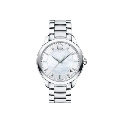 Pre-owned Movado Bellina 606978 In Stainless Steel