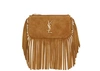 SAINT LAURENT FRINGE KEY POUCH SUEDE LIGHT OCHRE,FBBE0D6F-6D75-4BD9-8422-5D42B427FBED