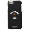 Bape College Iphone 8 Plus Case Black In Black