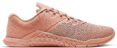 Pre-owned Nike Metcon 4 Patches Rose Gold (women's) In Rose Gold/rose Gold-rose Gold