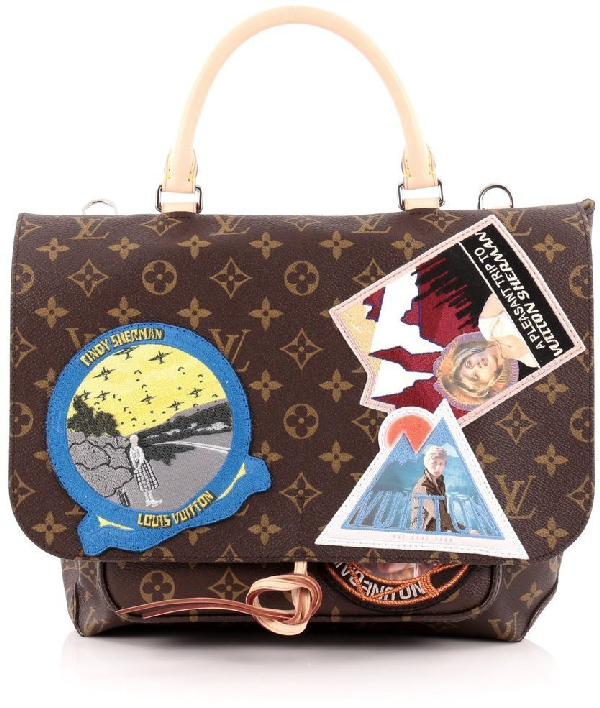 Louis Vuitton X Cindy Sherman Iconoclast Messenger Bag Patched Monogram Brown Multicolor | ModeSens