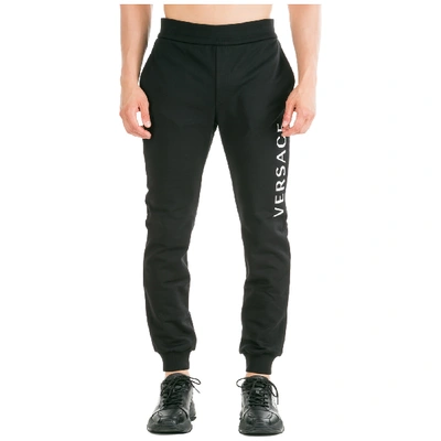 Versace Men's Sport Tracksuit Trousers In Black