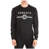 Versace Black Medusa Logo Sweatshirt In Black