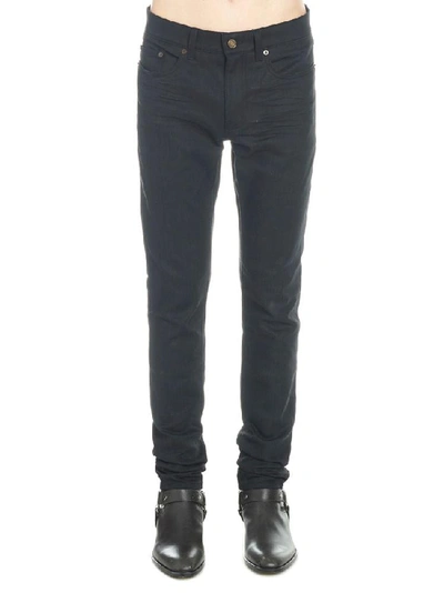 Saint Laurent Slim Fit Jeans In Black