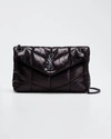 SAINT LAURENT LOU PUFFER SMALL YSL SHOULDER BAG IN QUILTED LEATHER,PROD149800113