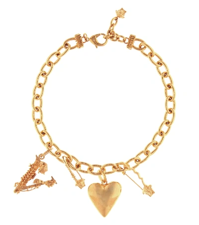 Versace Charm Necklace In Gold