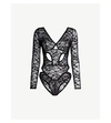 Coco De Mer Aphrodite Lace Body In Black